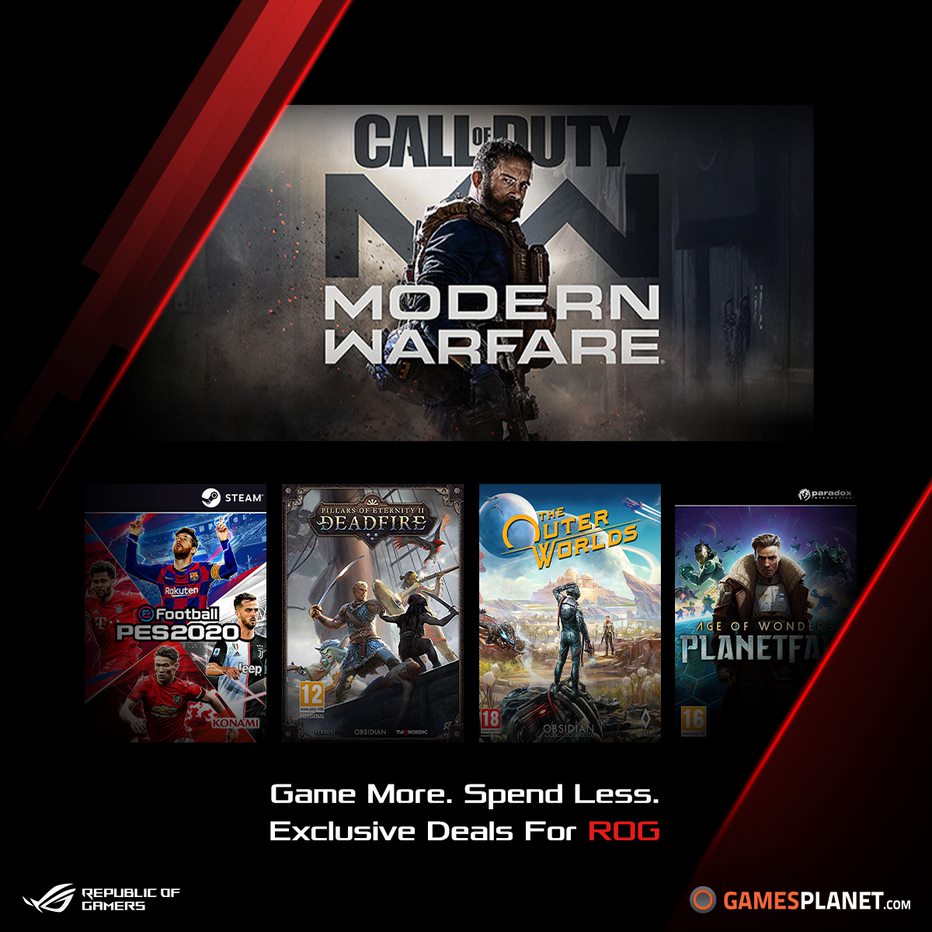 Call of Duty Modern Warfare. Game More. Spend Less. Exclusive Deals for ROG. Learn More