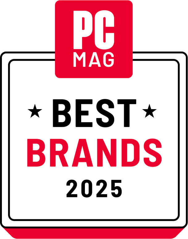 PCMag Best PC brants 2025 logo.